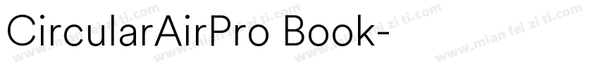 CircularAirPro Book字体转换